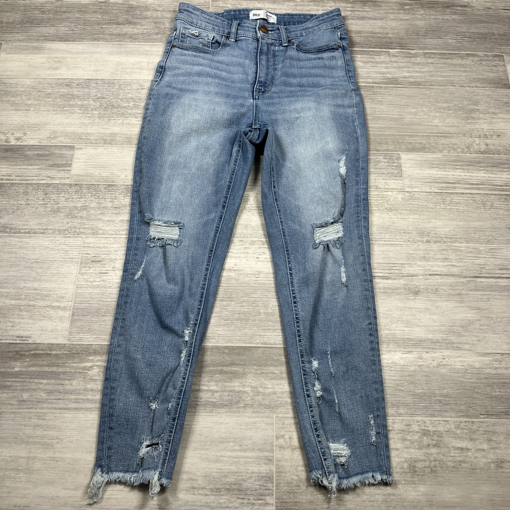 BKE Buckle Parker Universal Fit High Rise Ankle Skinny Women's 26 Distressed
